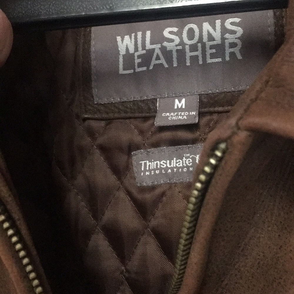 Wilson Distressed Leather Bomber Jacket - Picture 2 of 12